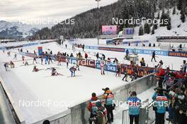 12.12.2021, Hochfilzen, Austria (AUT): Event Feature: Finish line -  IBU World Cup Biathlon, pursuit women, Hochfilzen (AUT). www.nordicfocus.com. © Tumashov/NordicFocus. Every downloaded picture is fee-liable.