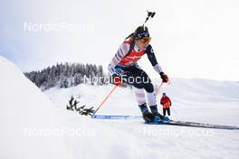 12.12.2021, Hochfilzen, Austria (AUT): Deedra Irwin (USA) -  IBU World Cup Biathlon, pursuit women, Hochfilzen (AUT). www.nordicfocus.com. © Manzoni/NordicFocus. Every downloaded picture is fee-liable.