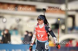 12.12.2021, Hochfilzen, Austria (AUT): Joanne Reid (USA) -  IBU World Cup Biathlon, pursuit women, Hochfilzen (AUT). www.nordicfocus.com. © Tumashov/NordicFocus. Every downloaded picture is fee-liable.