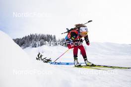 12.12.2021, Hochfilzen, Austria (AUT): Ingrid Landmark Tandrevold (NOR) -  IBU World Cup Biathlon, pursuit women, Hochfilzen (AUT). www.nordicfocus.com. © Manzoni/NordicFocus. Every downloaded picture is fee-liable.