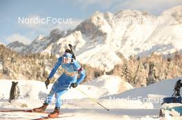 12.12.2021, Hochfilzen, Austria (AUT): Didier Bionaz (ITA) -  IBU World Cup Biathlon, relay men, Hochfilzen (AUT). www.nordicfocus.com. © Tumashov/NordicFocus. Every downloaded picture is fee-liable.