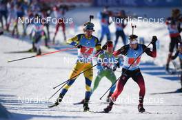 12.12.2021, Hochfilzen, Austria (AUT): Peppe Femling (SWE), Sturla Holm Laegreid (NOR) -  IBU World Cup Biathlon, relay men, Hochfilzen (AUT). www.nordicfocus.com. © Tumashov/NordicFocus. Every downloaded picture is fee-liable.