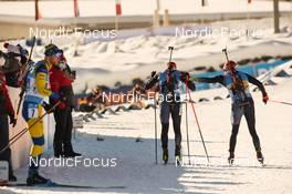 12.12.2021, Hochfilzen, Austria (AUT): Roman Rees (GER), Philipp Nawrath (GER) -  IBU World Cup Biathlon, relay men, Hochfilzen (AUT). www.nordicfocus.com. © Tumashov/NordicFocus. Every downloaded picture is fee-liable.