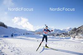 12.12.2021, Hochfilzen, Austria (AUT): Sean Doherty (USA) -  IBU World Cup Biathlon, relay men, Hochfilzen (AUT). www.nordicfocus.com. © Manzoni/NordicFocus. Every downloaded picture is fee-liable.