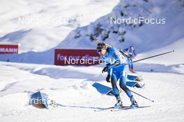 12.12.2021, Hochfilzen, Austria (AUT): Simon Desthieux (FRA) -  IBU World Cup Biathlon, relay men, Hochfilzen (AUT). www.nordicfocus.com. © Manzoni/NordicFocus. Every downloaded picture is fee-liable.