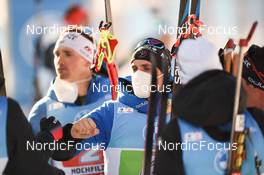 12.12.2021, Hochfilzen, Austria (AUT): Simon Desthieux (FRA) -  IBU World Cup Biathlon, relay men, Hochfilzen (AUT). www.nordicfocus.com. © Tumashov/NordicFocus. Every downloaded picture is fee-liable.