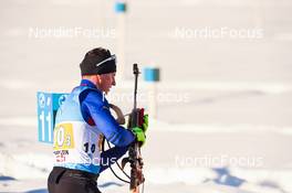 12.12.2021, Hochfilzen, Austria (AUT): Cornel Puchianu (ROU) -  IBU World Cup Biathlon, relay men, Hochfilzen (AUT). www.nordicfocus.com. © Tumashov/NordicFocus. Every downloaded picture is fee-liable.