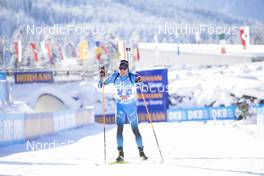 12.12.2021, Hochfilzen, Austria (AUT): Quentin Fillon Maillet (FRA) -  IBU World Cup Biathlon, relay men, Hochfilzen (AUT). www.nordicfocus.com. © Manzoni/NordicFocus. Every downloaded picture is fee-liable.