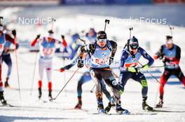 12.12.2021, Hochfilzen, Austria (AUT): Alexandr Mukhin (KAZ) -  IBU World Cup Biathlon, relay men, Hochfilzen (AUT). www.nordicfocus.com. © Tumashov/NordicFocus. Every downloaded picture is fee-liable.