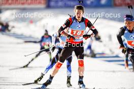 12.12.2021, Hochfilzen, Austria (AUT): Jules Burnotte (CAN) -  IBU World Cup Biathlon, relay men, Hochfilzen (AUT). www.nordicfocus.com. © Tumashov/NordicFocus. Every downloaded picture is fee-liable.