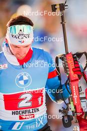 12.12.2021, Hochfilzen, Austria (AUT): Fabien Claude (FRA) -  IBU World Cup Biathlon, relay men, Hochfilzen (AUT). www.nordicfocus.com. © Tumashov/NordicFocus. Every downloaded picture is fee-liable.