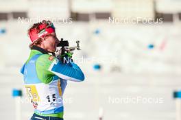 12.12.2021, Hochfilzen, Austria (AUT): Klemen Bauer (SLO) -  IBU World Cup Biathlon, relay men, Hochfilzen (AUT). www.nordicfocus.com. © Tumashov/NordicFocus. Every downloaded picture is fee-liable.