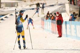 12.12.2021, Hochfilzen, Austria (AUT): Sebastian Samuelsson (SWE) -  IBU World Cup Biathlon, relay men, Hochfilzen (AUT). www.nordicfocus.com. © Tumashov/NordicFocus. Every downloaded picture is fee-liable.