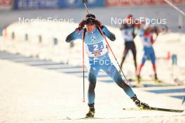12.12.2021, Hochfilzen, Austria (AUT): Quentin Fillon Maillet (FRA) -  IBU World Cup Biathlon, relay men, Hochfilzen (AUT). www.nordicfocus.com. © Tumashov/NordicFocus. Every downloaded picture is fee-liable.