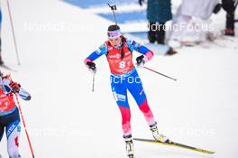 11.12.2021, Hochfilzen, Austria (AUT): Valeriia Vasnetcova (RUS) -  IBU World Cup Biathlon, relay women, Hochfilzen (AUT). www.nordicfocus.com. © Tumashov/NordicFocus. Every downloaded picture is fee-liable.