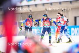 11.12.2021, Hochfilzen, Austria (AUT): Iryna Leshchanka (BLR), Dzinara Alimbekava (BLR), (l-r) -  IBU World Cup Biathlon, relay women, Hochfilzen (AUT). www.nordicfocus.com. © Tumashov/NordicFocus. Every downloaded picture is fee-liable.