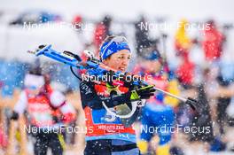 11.12.2021, Hochfilzen, Austria (AUT): Franziska Preuss (GER) -  IBU World Cup Biathlon, relay women, Hochfilzen (AUT). www.nordicfocus.com. © Tumashov/NordicFocus. Every downloaded picture is fee-liable.
