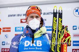 10.12.2021, Hochfilzen, Austria (AUT): Johannes Kuehn (GER) -  IBU World Cup Biathlon, sprint men, Hochfilzen (AUT). www.nordicfocus.com. © Manzoni/NordicFocus. Every downloaded picture is fee-liable.