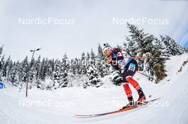 10.12.2021, Hochfilzen, Austria (AUT): Christian Gow (CAN) -  IBU World Cup Biathlon, sprint men, Hochfilzen (AUT). www.nordicfocus.com. © Tumashov/NordicFocus. Every downloaded picture is fee-liable.
