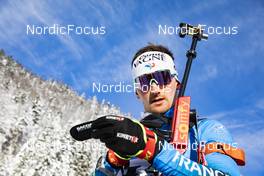 10.12.2021, Hochfilzen, Austria (AUT): Fabien Claude (FRA) -  IBU World Cup Biathlon, sprint men, Hochfilzen (AUT). www.nordicfocus.com. © Manzoni/NordicFocus. Every downloaded picture is fee-liable.