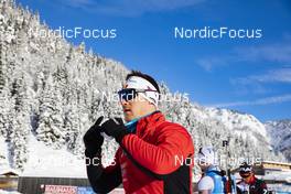 10.12.2021, Hochfilzen, Austria (AUT): Florent Claude (BEL) -  IBU World Cup Biathlon, sprint men, Hochfilzen (AUT). www.nordicfocus.com. © Manzoni/NordicFocus. Every downloaded picture is fee-liable.