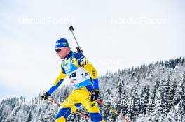 10.12.2021, Hochfilzen, Austria (AUT): Emil Nykvist (SWE) -  IBU World Cup Biathlon, sprint men, Hochfilzen (AUT). www.nordicfocus.com. © Tumashov/NordicFocus. Every downloaded picture is fee-liable.
