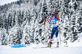 10.12.2021, Hochfilzen, Austria (AUT): Leif Nordgren (USA) -  IBU World Cup Biathlon, sprint men, Hochfilzen (AUT). www.nordicfocus.com. © Tumashov/NordicFocus. Every downloaded picture is fee-liable.