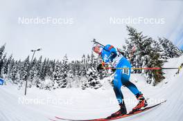 10.12.2021, Hochfilzen, Austria (AUT): Fabien Claude (FRA) -  IBU World Cup Biathlon, sprint men, Hochfilzen (AUT). www.nordicfocus.com. © Tumashov/NordicFocus. Every downloaded picture is fee-liable.