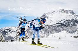 10.12.2021, Hochfilzen, Austria (AUT): Rene Zahkna (EST), Olli Hiidensalo (FIN), (l-r) -  IBU World Cup Biathlon, sprint men, Hochfilzen (AUT). www.nordicfocus.com. © Tumashov/NordicFocus. Every downloaded picture is fee-liable.