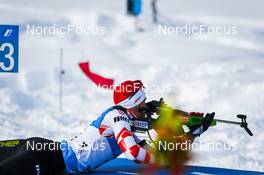 10.12.2021, Hochfilzen, Austria (AUT): Kresimir Crnkovic (CRO) -  IBU World Cup Biathlon, sprint men, Hochfilzen (AUT). www.nordicfocus.com. © Tumashov/NordicFocus. Every downloaded picture is fee-liable.