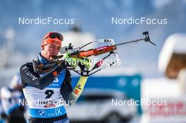 10.12.2021, Hochfilzen, Austria (AUT): Johannes Kuehn (GER) -  IBU World Cup Biathlon, sprint men, Hochfilzen (AUT). www.nordicfocus.com. © Tumashov/NordicFocus. Every downloaded picture is fee-liable.