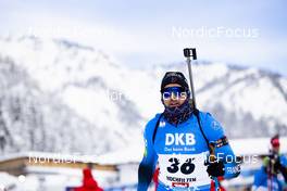 10.12.2021, Hochfilzen, Austria (AUT): Simon Desthieux (FRA) -  IBU World Cup Biathlon, sprint men, Hochfilzen (AUT). www.nordicfocus.com. © Manzoni/NordicFocus. Every downloaded picture is fee-liable.