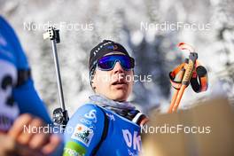 10.12.2021, Hochfilzen, Austria (AUT): Quentin Fillon Maillet (FRA) -  IBU World Cup Biathlon, sprint men, Hochfilzen (AUT). www.nordicfocus.com. © Manzoni/NordicFocus. Every downloaded picture is fee-liable.