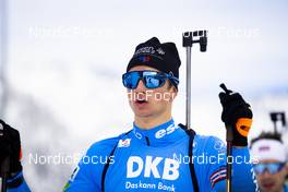 10.12.2021, Hochfilzen, Austria (AUT): Eric Perrot (FRA) -  IBU World Cup Biathlon, sprint men, Hochfilzen (AUT). www.nordicfocus.com. © Manzoni/NordicFocus. Every downloaded picture is fee-liable.