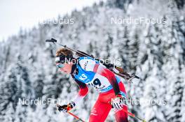 10.12.2021, Hochfilzen, Austria (AUT): Lucas Pitzer (AUT) -  IBU World Cup Biathlon, sprint men, Hochfilzen (AUT). www.nordicfocus.com. © Tumashov/NordicFocus. Every downloaded picture is fee-liable.