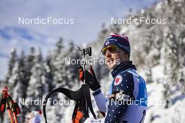 10.12.2021, Hochfilzen, Austria (AUT): Sean Doherty (USA) -  IBU World Cup Biathlon, sprint men, Hochfilzen (AUT). www.nordicfocus.com. © Manzoni/NordicFocus. Every downloaded picture is fee-liable.