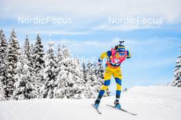 10.12.2021, Hochfilzen, Austria (AUT): Sebastian Samuelsson (SWE) -  IBU World Cup Biathlon, sprint men, Hochfilzen (AUT). www.nordicfocus.com. © Tumashov/NordicFocus. Every downloaded picture is fee-liable.