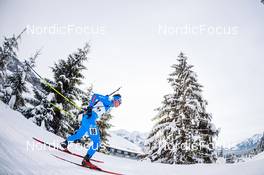 10.12.2021, Hochfilzen, Austria (AUT): Didier Bionaz (ITA) -  IBU World Cup Biathlon, sprint men, Hochfilzen (AUT). www.nordicfocus.com. © Tumashov/NordicFocus. Every downloaded picture is fee-liable.