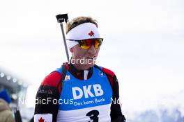 10.12.2021, Hochfilzen, Austria (AUT): Scott Gow (CAN) -  IBU World Cup Biathlon, sprint men, Hochfilzen (AUT). www.nordicfocus.com. © Manzoni/NordicFocus. Every downloaded picture is fee-liable.