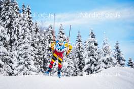 10.12.2021, Hochfilzen, Austria (AUT): Thierry Langer (BEL) -  IBU World Cup Biathlon, sprint men, Hochfilzen (AUT). www.nordicfocus.com. © Tumashov/NordicFocus. Every downloaded picture is fee-liable.