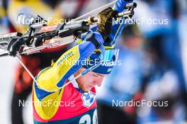 10.12.2021, Hochfilzen, Austria (AUT): Sebastian Samuelsson (SWE) -  IBU World Cup Biathlon, sprint men, Hochfilzen (AUT). www.nordicfocus.com. © Tumashov/NordicFocus. Every downloaded picture is fee-liable.