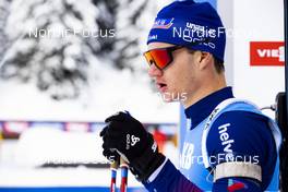 10.12.2021, Hochfilzen, Austria (AUT): Niklas Hartweg (SUI) -  IBU World Cup Biathlon, sprint men, Hochfilzen (AUT). www.nordicfocus.com. © Manzoni/NordicFocus. Every downloaded picture is fee-liable.
