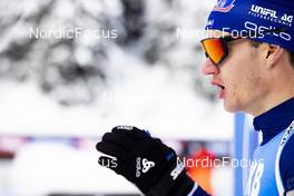 10.12.2021, Hochfilzen, Austria (AUT): Niklas Hartweg (SUI) -  IBU World Cup Biathlon, sprint men, Hochfilzen (AUT). www.nordicfocus.com. © Manzoni/NordicFocus. Every downloaded picture is fee-liable.