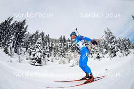 10.12.2021, Hochfilzen, Austria (AUT): Tommaso Giacomel (ITA) -  IBU World Cup Biathlon, sprint men, Hochfilzen (AUT). www.nordicfocus.com. © Tumashov/NordicFocus. Every downloaded picture is fee-liable.