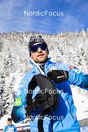 10.12.2021, Hochfilzen, Austria (AUT): Simon Desthieux (FRA) -  IBU World Cup Biathlon, sprint men, Hochfilzen (AUT). www.nordicfocus.com. © Manzoni/NordicFocus. Every downloaded picture is fee-liable.