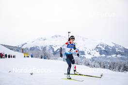 10.12.2021, Hochfilzen, Austria (AUT): Sari Maeda (JPN) -  IBU World Cup Biathlon, sprint women, Hochfilzen (AUT). www.nordicfocus.com. © Manzoni/NordicFocus. Every downloaded picture is fee-liable.