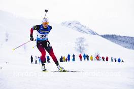 10.12.2021, Hochfilzen, Austria (AUT): Ingrid Landmark Tandrevold (NOR) -  IBU World Cup Biathlon, sprint women, Hochfilzen (AUT). www.nordicfocus.com. © Manzoni/NordicFocus. Every downloaded picture is fee-liable.