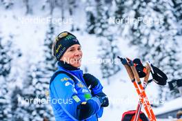 10.12.2021, Hochfilzen, Austria (AUT): Anais Bescond (FRA) -  IBU World Cup Biathlon, sprint women, Hochfilzen (AUT). www.nordicfocus.com. © Manzoni/NordicFocus. Every downloaded picture is fee-liable.