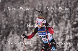 10.12.2021, Hochfilzen, Austria (AUT): Karoline Offigstad Knotten (NOR) -  IBU World Cup Biathlon, sprint women, Hochfilzen (AUT). www.nordicfocus.com. © Tumashov/NordicFocus. Every downloaded picture is fee-liable.