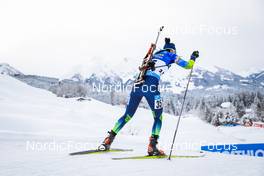 10.12.2021, Hochfilzen, Austria (AUT): Elena Kruchinkina (BLR) -  IBU World Cup Biathlon, sprint women, Hochfilzen (AUT). www.nordicfocus.com. © Manzoni/NordicFocus. Every downloaded picture is fee-liable.